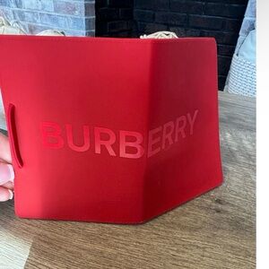 Brand New Burberry Red Passport Holder Novelty GWP